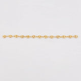 Herraje Retazo GC 13 Eslabones 0.8gr / 3 1/4 in / 3.3mm Oro Amarillo 18K