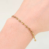 Herraje Retazo GC 10 Eslabones 0.65gr / 2 1/2 in / 3.3mm Oro Amarillo 18K