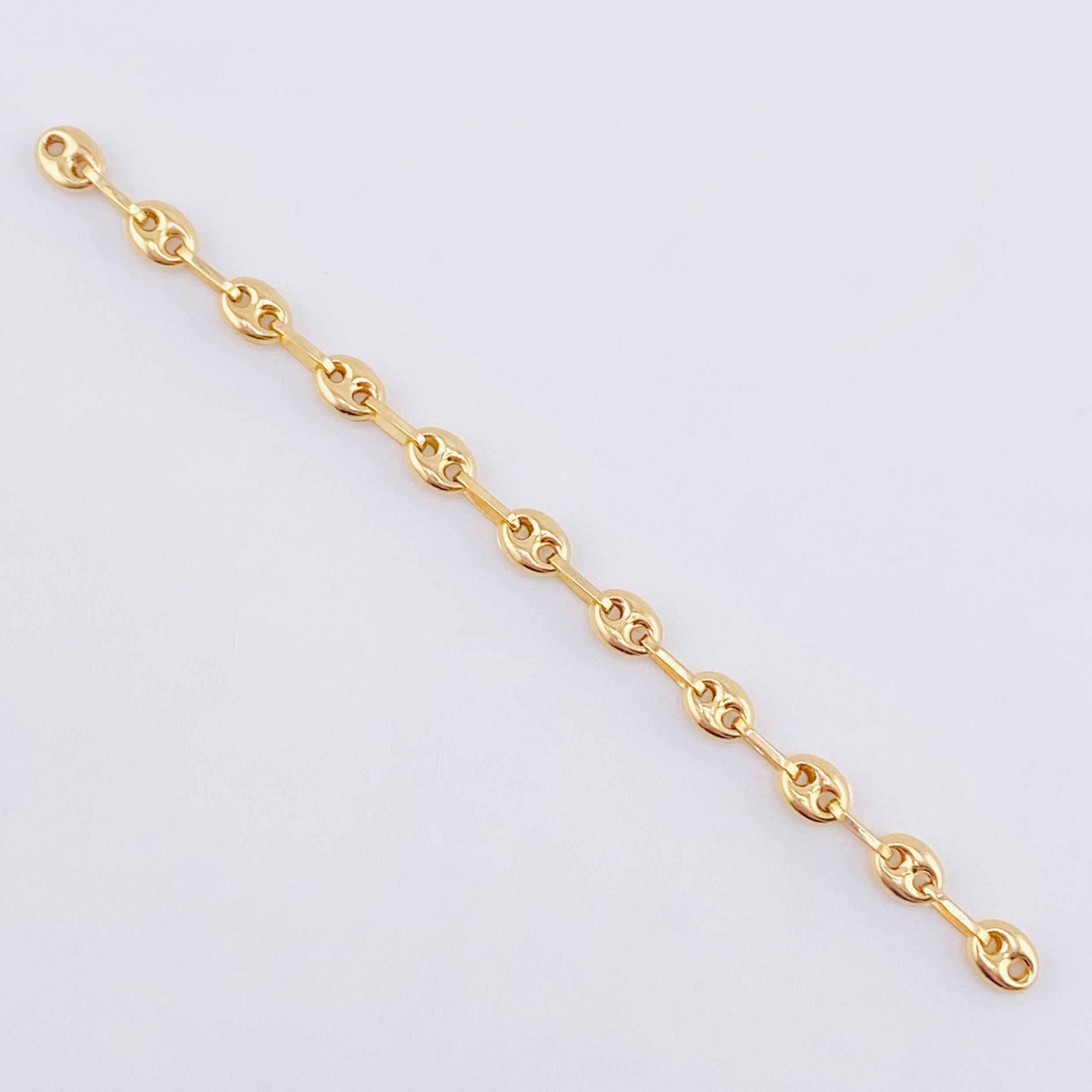 Herraje Retazo GC 11 Eslabones 0.7gr / 2 3/4 in / 3.3mm Oro Amarillo 18K