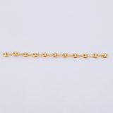 Herraje Retazo GC 11 Eslabones 0.7gr / 2 3/4 in / 3.3mm Oro Amarillo 18K