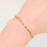 Herraje Retazo GC 11 Eslabones 0.7gr / 2 3/4 in / 3.3mm Oro Amarillo 18K