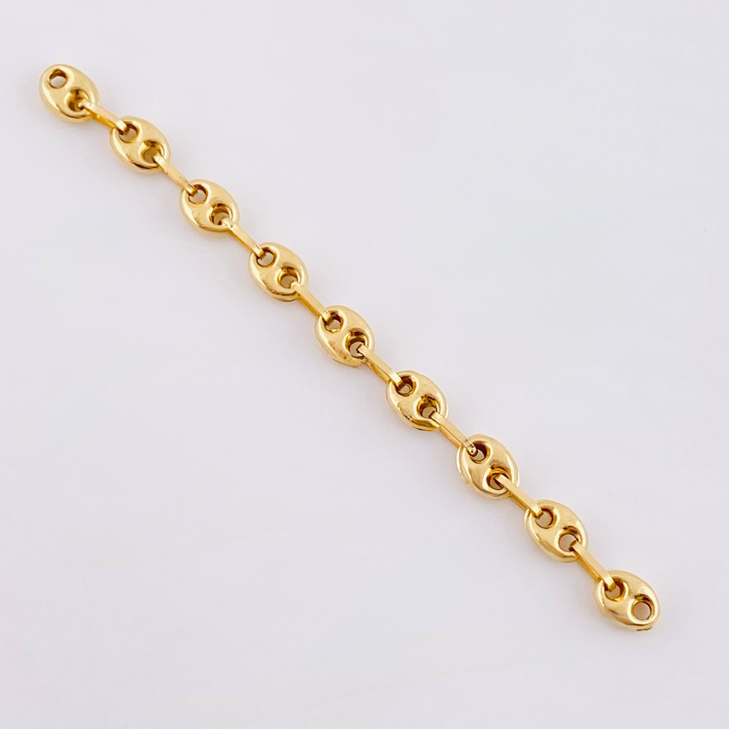 Charm Retazo GC 9 Links 0.8gr / 2 1/2 in / 4.2mm 18K Yellow Gold ©