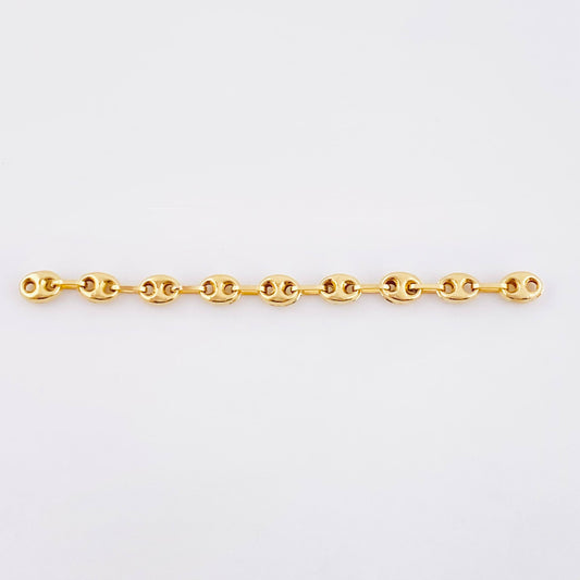 Herraje Retazo GC 9 Eslabones 0.8gr / 2 1/2 in / 4.2mm Oro Amarillo 18K ©