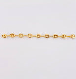 Herraje Retazo GC 9 Eslabones 0.6gr / 2 1/4 in / 3.3mm Oro Amarillo 18K