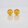 Stud Earrings Crown 0.4g / in / 4.7mm Yellow Gold 18K
