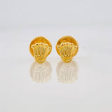 Stud Earrings Crown 0.4g / in / 4.7mm Yellow Gold 18K