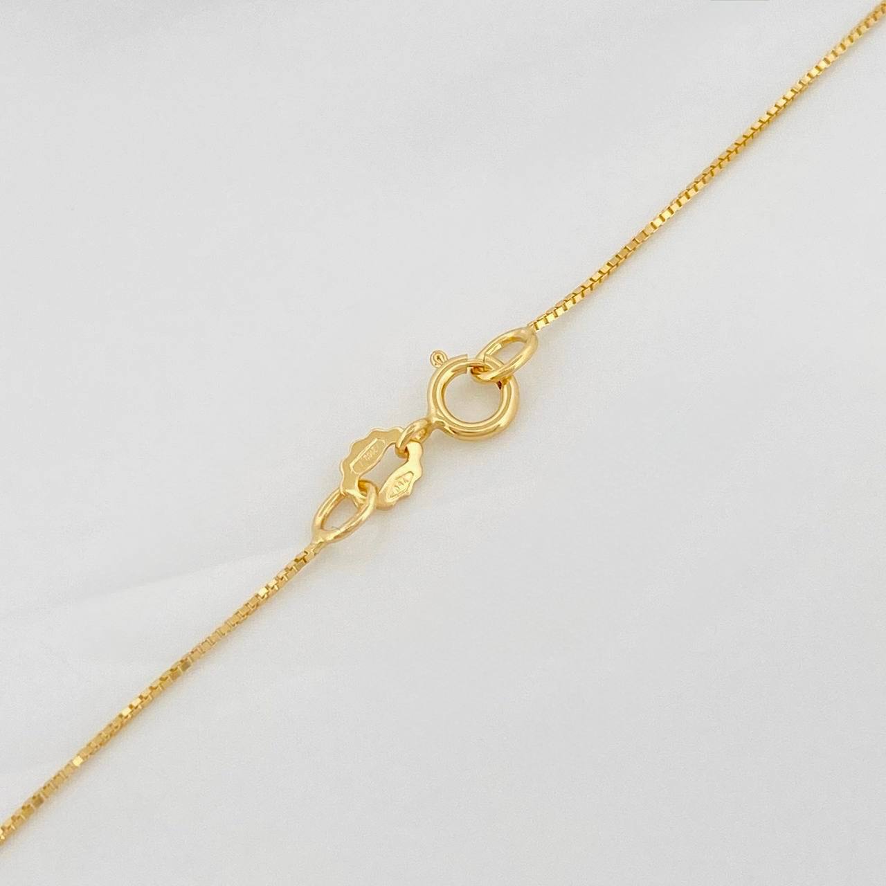 Venetian Chain Set + Moissanite Heart Pendant 1.02 Qts / 2.4g / 16 in 18K Yellow Gold