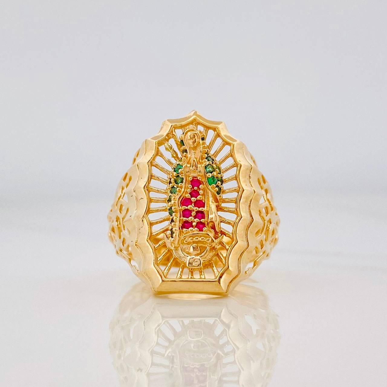 Anillo Virgen de Guadalupe 5.1g / T6 Oro Amarillo 18K