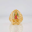 Virgin of Guadalupe Ring 5.3g / T9 1/2 Yellow Gold 18K