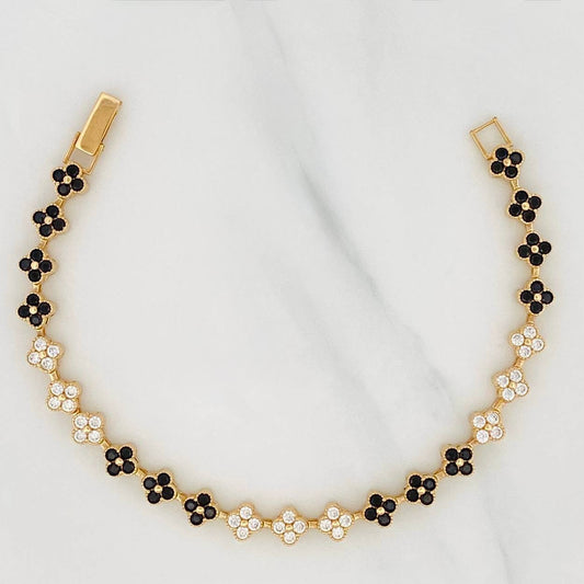 Pulso Flores 10.95g / 7 1/4 in / 6mm Oro Amarillo 18K