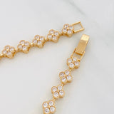 Pulso Flores 11.2g / 6 1/4 in / 6mm Oro Amarillo 18K