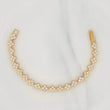 Bracelet Flowers 10.3g / 6 1/4 in / 6mm Yellow Gold 18K