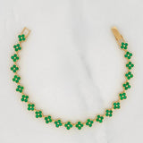 Pulso Flores 11g / 6 3/4 in / 6.1mm Oro Amarillo 18K
