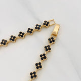 Bracelet Flowers 12g / 7 3/4 in / 6mm Yellow Gold 18K
