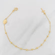 Bracelet Denario Miraculous Virgin 1.75g / 6 1/4 in / 2mm Yellow Gold 18K