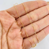 Set Cadena Veneciana + Dije Corazon Moisanitas 1.02 qts / 2.3g / 16 in Oro Amarillo 18K