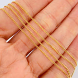 Mini Cuban Links 2.6gr / 19 3/4 in / 0.8mm Yellow Gold +1 18K %