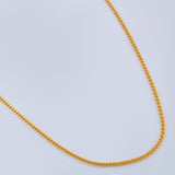Mini Cuban Links 2.6gr / 19 3/4 in / 0.8mm Yellow Gold +1 18K %