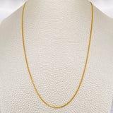 Mini Cuban Links 2.6gr / 19 3/4 in / 0.8mm Yellow Gold +1 18K %