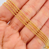 Cadena Lazo 1.1gr / 23 1/2 in / 0.9mm Oro Amarillo +3 18K %