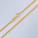 Cadena Lazo 1.1gr / 23 1/2 in / 1.05mm Oro Amarillo +3 18K %
