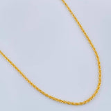 Cadena Lazo 1.15gr / 23 1/2 in / 1.1mm Oro Amarillo +3 18K %