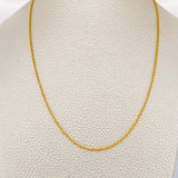 Cadena Lazo 1.1gr / 23 1/2 in / 0.9mm Oro Amarillo +3 18K %