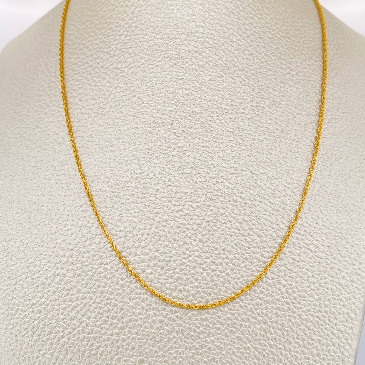 Cadena Lazo 1.15gr / 23 1/2 in / 1.1mm Oro Amarillo +3 18K %
