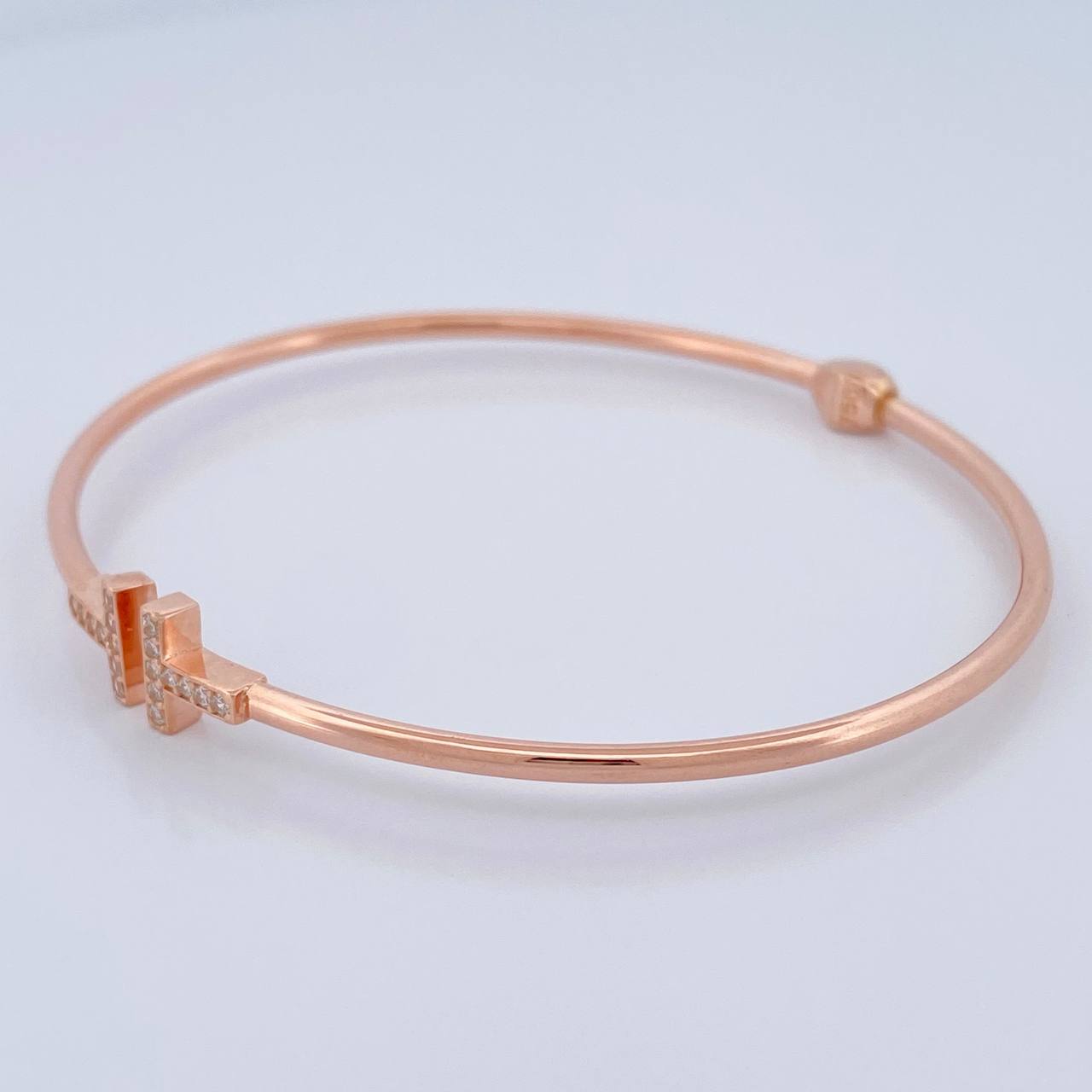 Pulso Aro T 4.85gr / 7 1/2 in / 1.8mm Oro Rosa +4 18K $