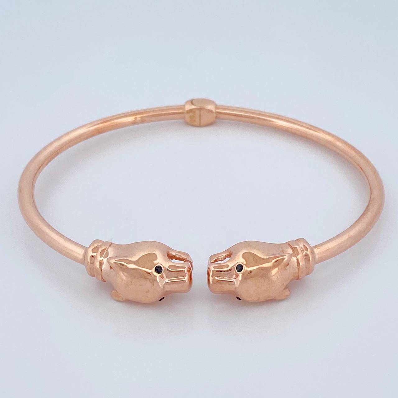 Pulso Aro Pantera 10.1gr / 7 in / 2.77mm Oro Rosa +4 18K $