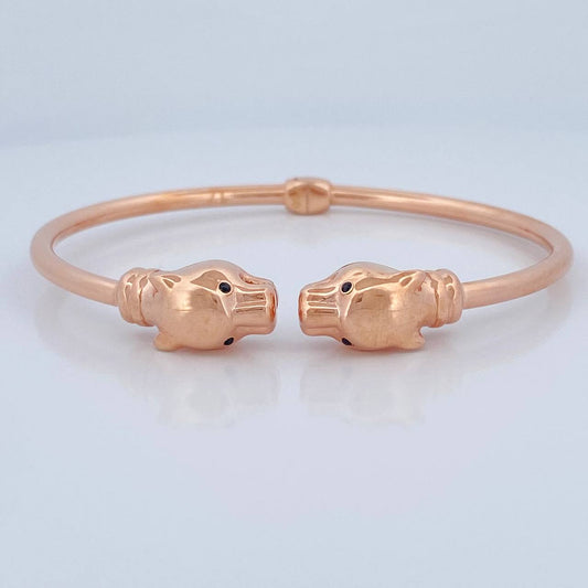 Pulso Aro Pantera 10.1gr / 7 in / 2.77mm Oro Rosa +4 18K $