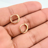 Tubular Hoop Earrings 1.65gr / 1/2 in / Yellow Gold 18K %
