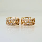 Candongas Escalera 3.25gr / 1/2 in / Oro Amarillo 18K %