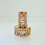 Candongas Escalera 3.25gr / 1/2 in / Oro Amarillo 18K %