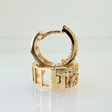 Candongas Escalera 3.25gr / 1/2 in / Oro Amarillo 18K %