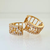 Candongas Escalera 3.25gr / 1/2 in / Oro Amarillo 18K %