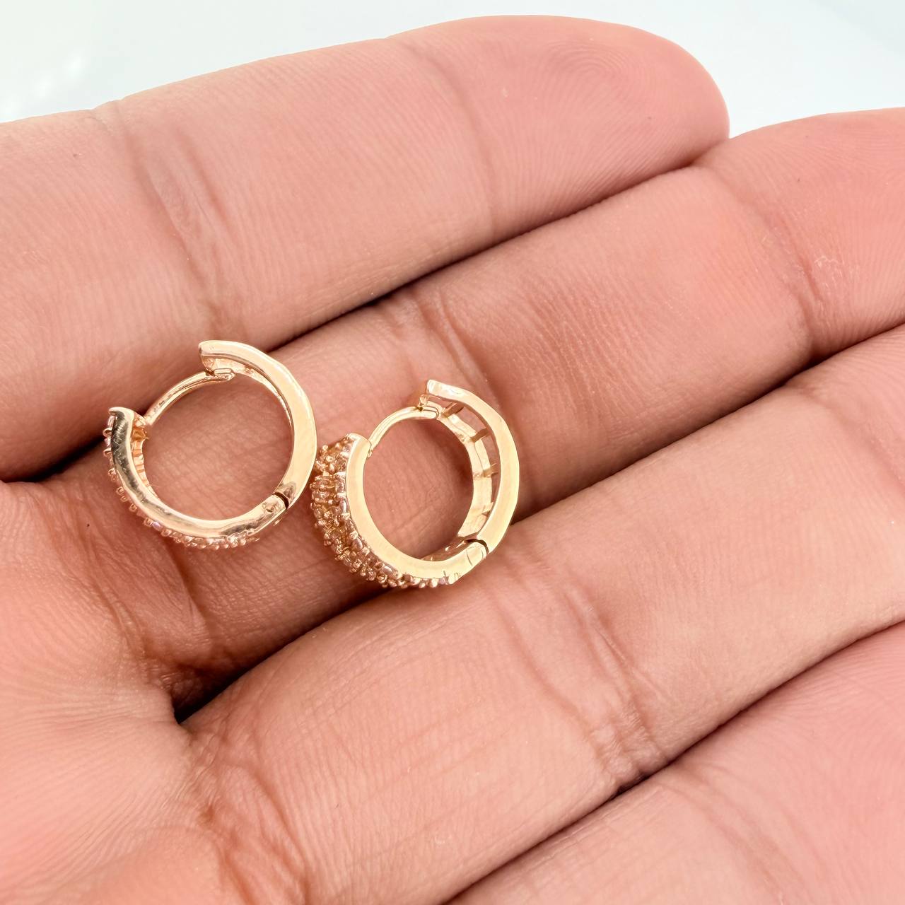 Candongas Escalera 3.25gr / 1/2 in / Oro Amarillo 18K %
