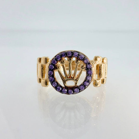 Crown Strap Ring 2.4gr / T5 1/2 / Two Black Yellow Golds 18K %