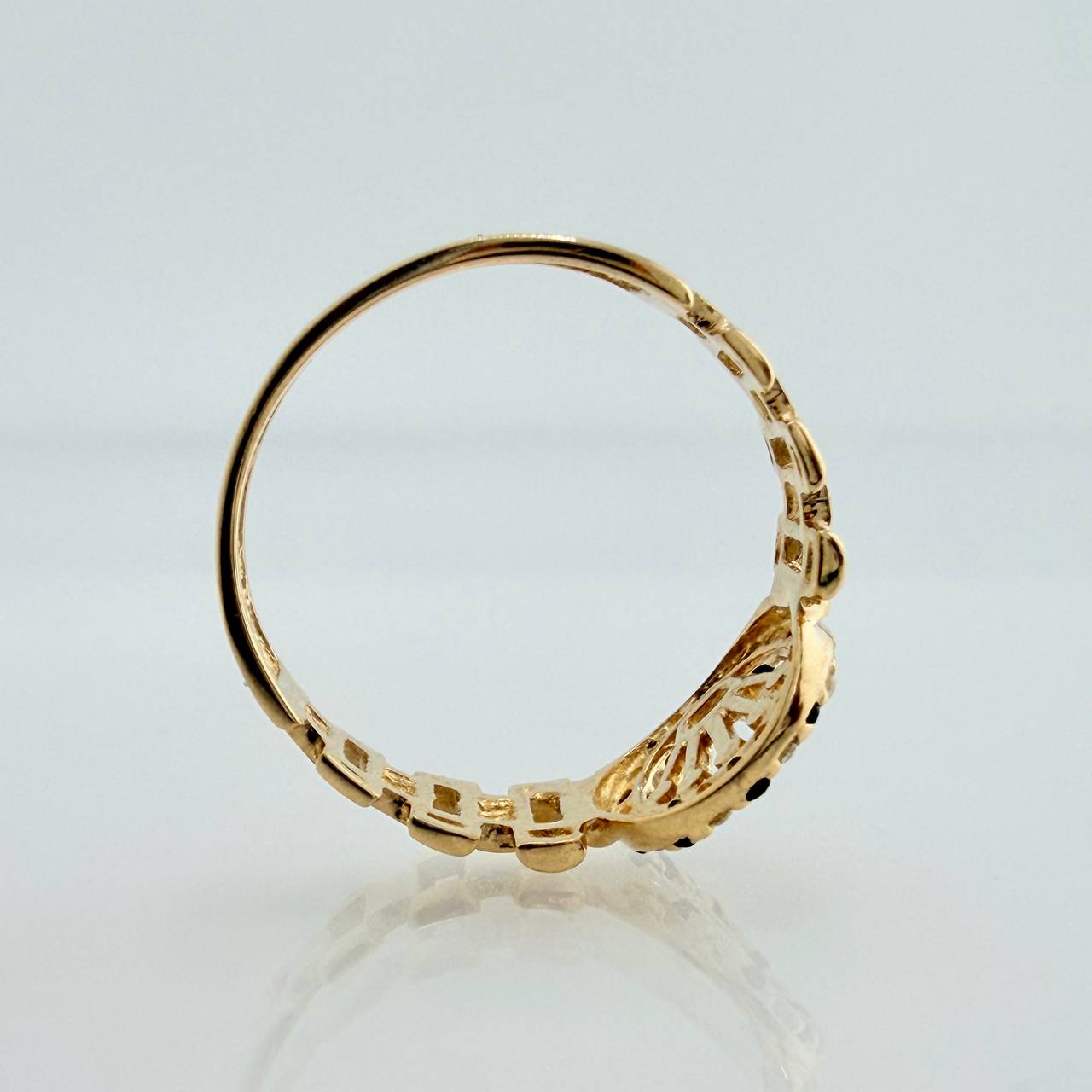 Anillo Correa Corona 2.4gr / T6 1/4 / Oro Amarillo 18K %