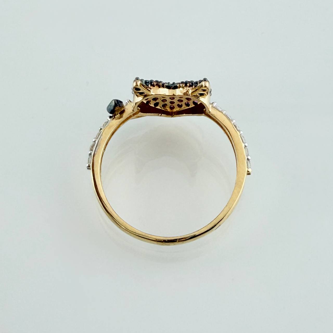 Anillo Corazon Devil 2.7gr / T6 3/4 / Tres Oros 18K %