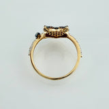 Anillo Corazon Devil 2.7gr / T6 3/4 / Tres Oros 18K %
