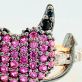 Anillo Corazon Devil 2.7gr / T6 3/4 / Tres Oros 18K %