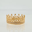 Crown Band Ring 2.2gr / T5 1/2 / Yellow Gold 18K %