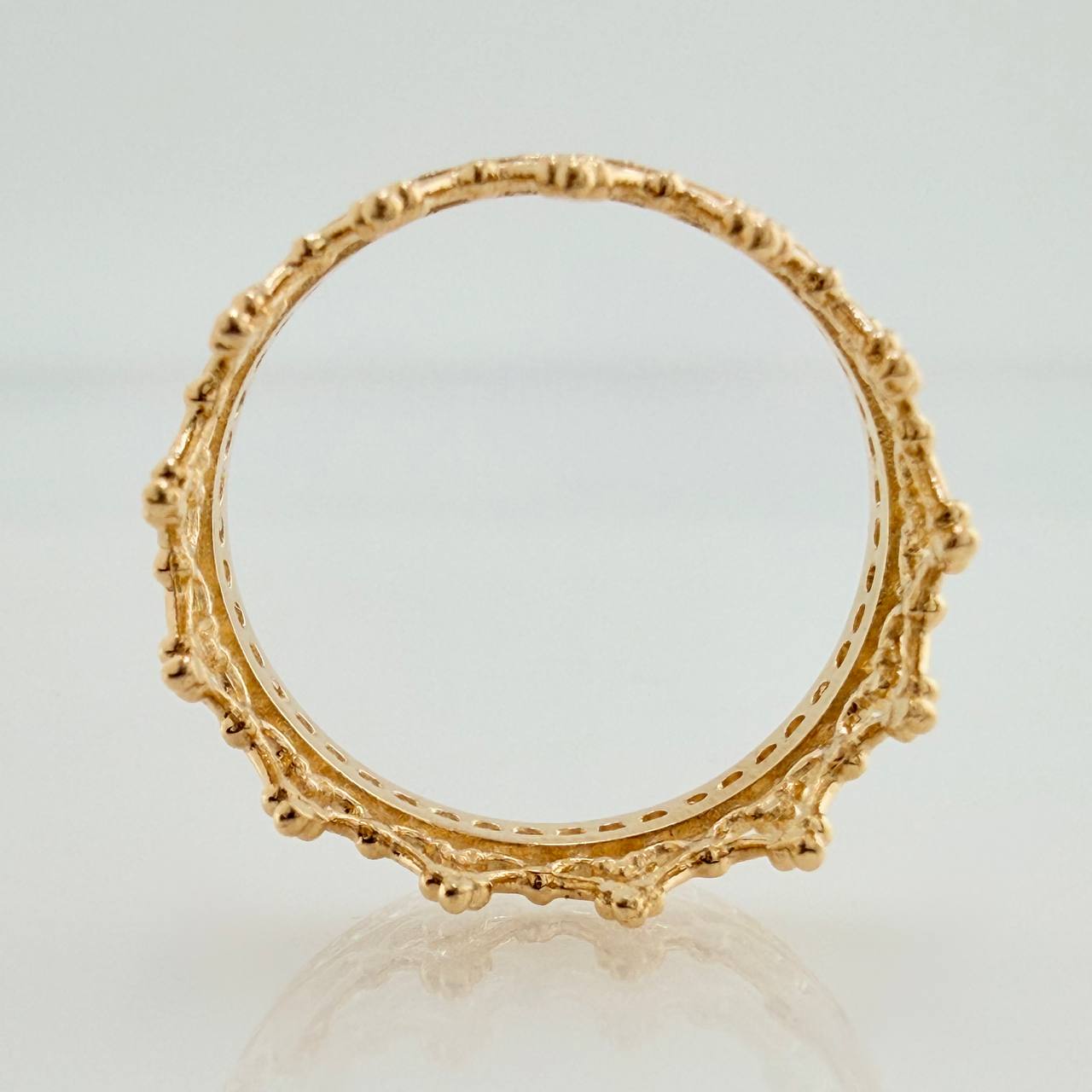 Crown Band Ring 2.2gr / T5 1/2 / Yellow Gold 18K %