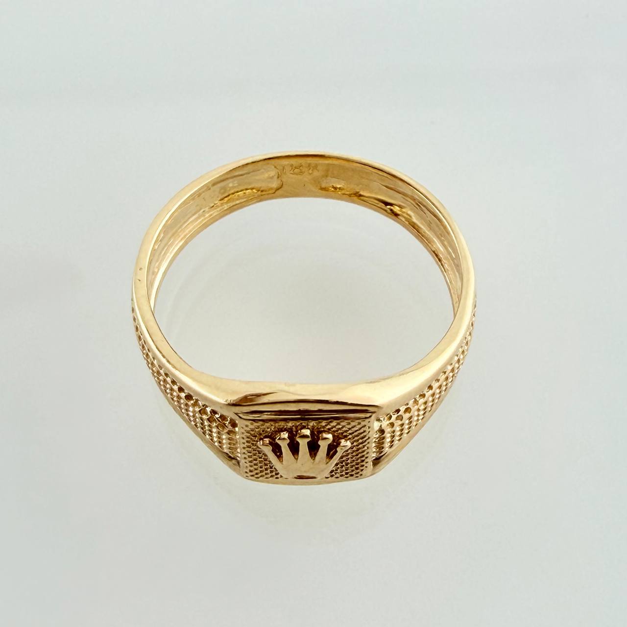 Crown Ring 1.85gr / T5 1/4 / Yellow Gold 18K %