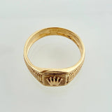 Crown Ring 1.85gr / T5 1/4 / Yellow Gold 18K %