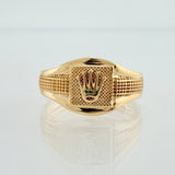 Crown Ring 1.85gr / T5 1/4 / Yellow Gold 18K %