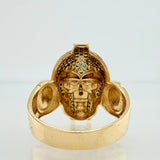 Gladiator Face Ring 11.65gr / T10 1/2 / Three Golds 18K %