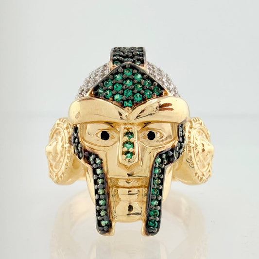 Gladiator Face Ring 11.65gr / T10 1/2 / Three Golds 18K %