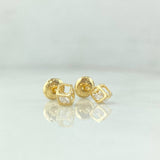 Topos Cubo 0.75gr / Circones Blancos Oro Amarillo ©